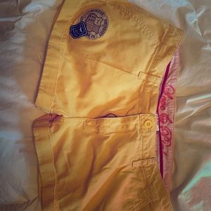 Yellow shorts
